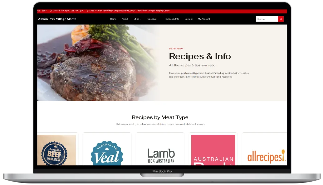 Albion Park Village Meats — Local butcher, online