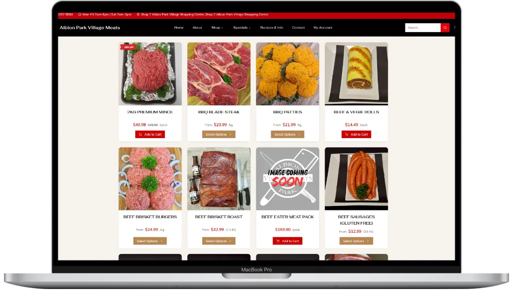 Albion Park Village Meats desktop screenshot 1