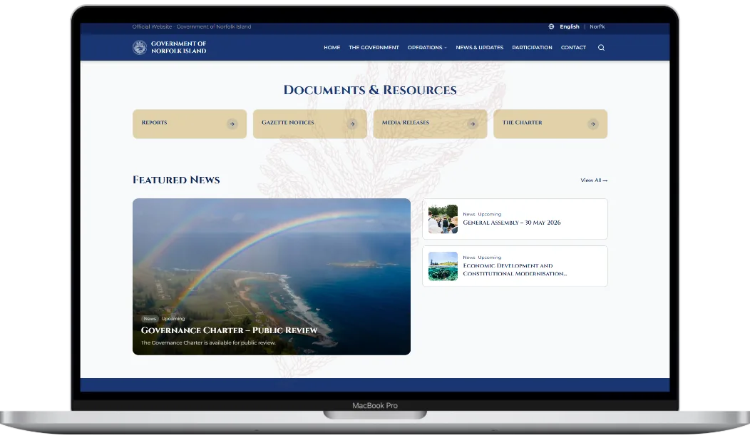 Government of Norfolk Island — Official digital presence